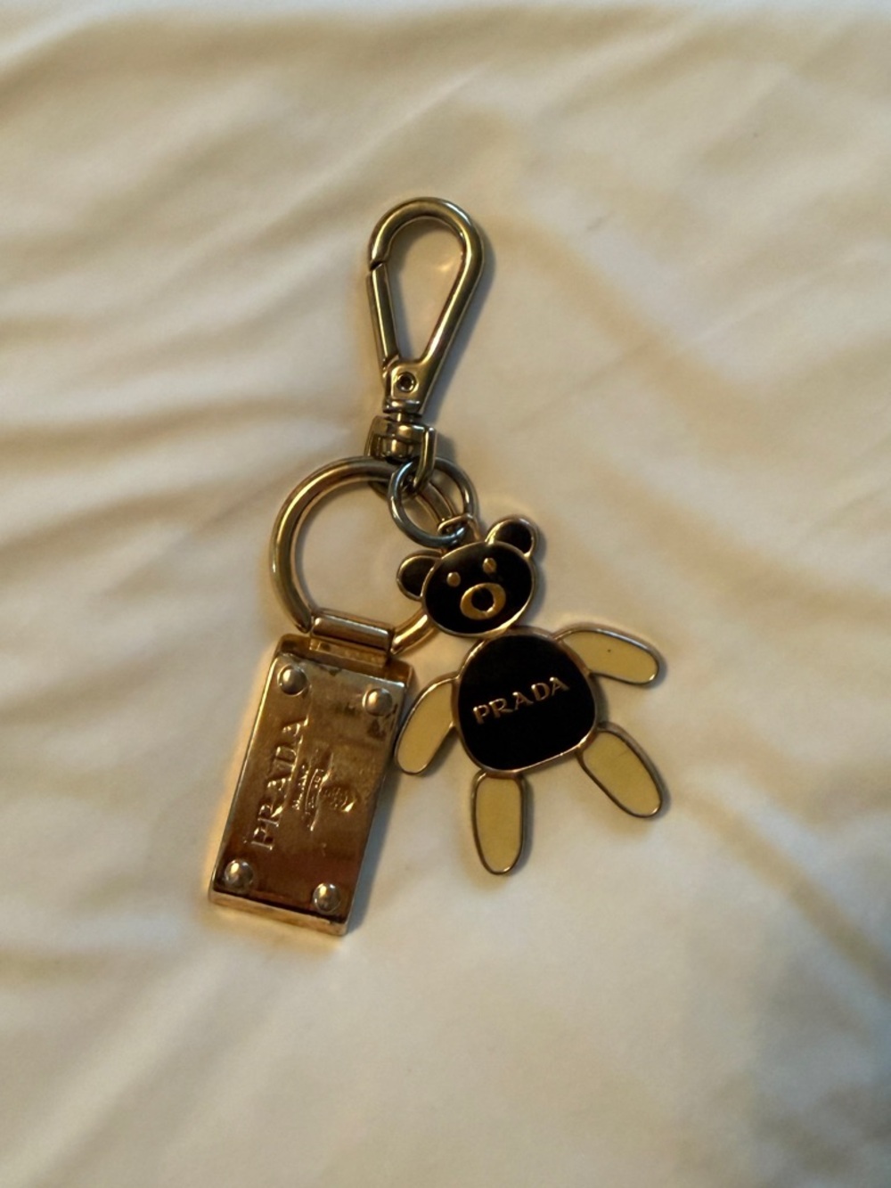 Prada Teddy Bear Keyring/Bag Charm
